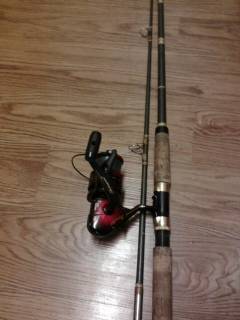 Big game fishing pole with Sima RT 760 Reel $40