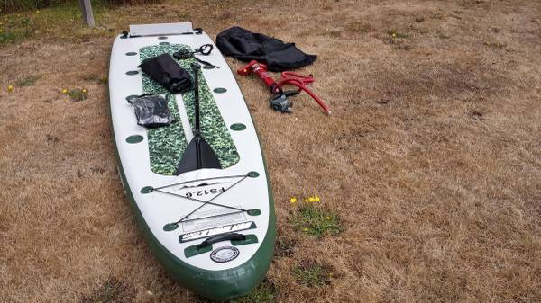 Photo Fishing stand up paddleboard kit Sea eagle $300
