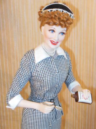 Photo I Love Lucy porcelain doll by Franklin Mint, new in box $50
