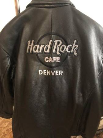 Photo MENS LEATHER HARD ROCK CAFE DENVER JACKET $150