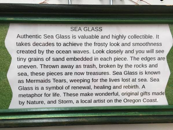 Nostalgia Antique Mall Sea Glass Gifts $24