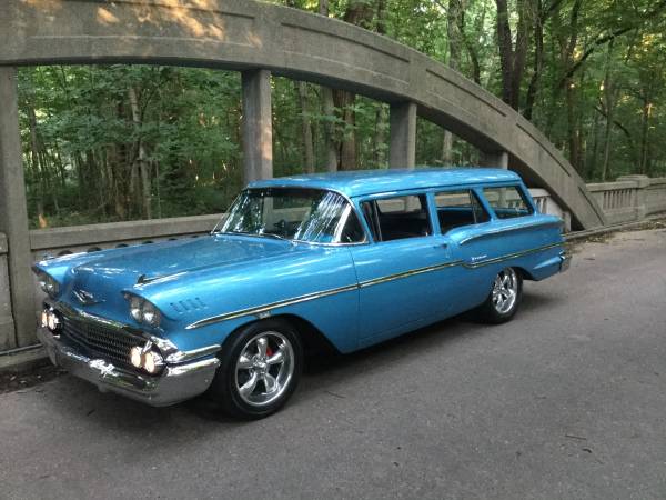 1958 RARE CHEVROLET YEOMAN 2 DOOR WAGON 396 4SPD NOMAD IMPALA TYPE ...