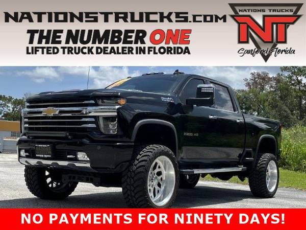 Photo 2020 CHEVY 2500 HIGH COUNTRY Crew Cab DURAMAX DIESEL 4X4 LIFTED TRUCK $77,995