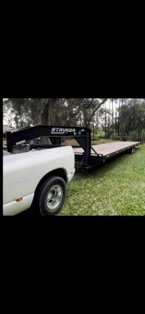 Photo 2022 Stryker 40Ft Gooseneck flat bed Hotshot trailer $11,800