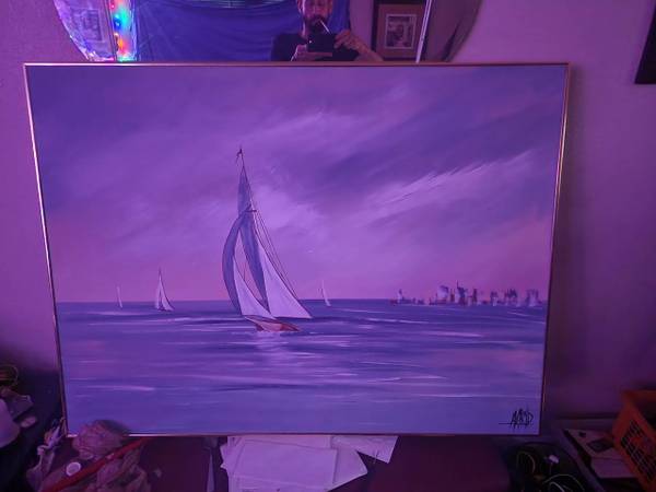 Photo Canvas sail boat painting $200