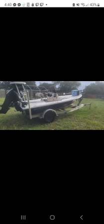 Photo Flats boat 14k obo or trade for class c rv $14,000