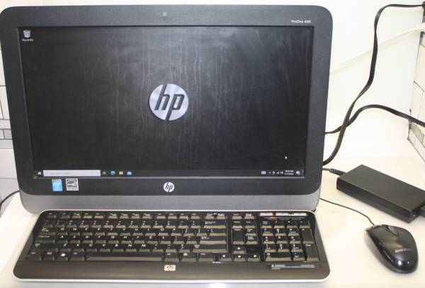 Photo HP ProOne 400 G1 All-in-One i3, New Windows 10Office 8 GB ram 500 HD- $130