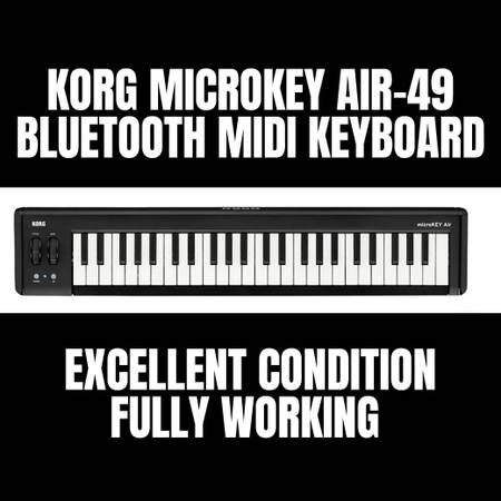 Photo Korg microKEY Air 49-key wireless MIDI Controller Keyboard $100
