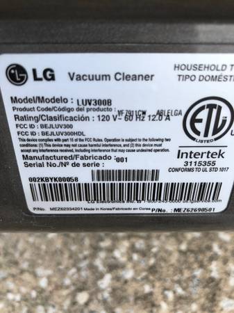 Photo LG Plus Upright Vacuum Cleaner  $90