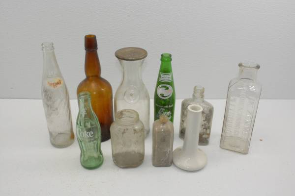 Photo Lot of 10 Antique and Vintage Bottles $25