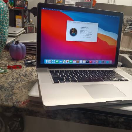Photo MacBook Pro 15  Core i7 Excellent Condition Big Sur Installed Fast $250