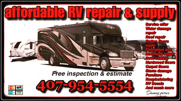 Photo Mobile RV repair 100 free estimate 407-954-5554 $1