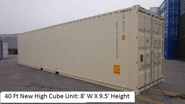 NEW 20 FT STANDARD and 40 Ft HIGH CUBE CONTAINERS BEST PRICE IN TOWN