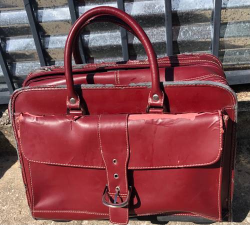 Photo NICE RED FRANKLIN COVEY TRAVEL LAPTOP BAG WHEELS CLEAN $30