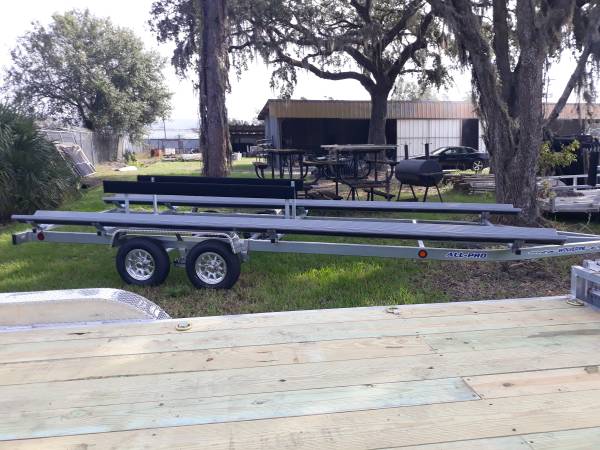 Photo Pontoon Trailer 24or 22 galvanized tandem axle(many sizes available) $4,295