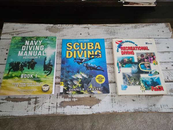 Scuba Diving Books $50