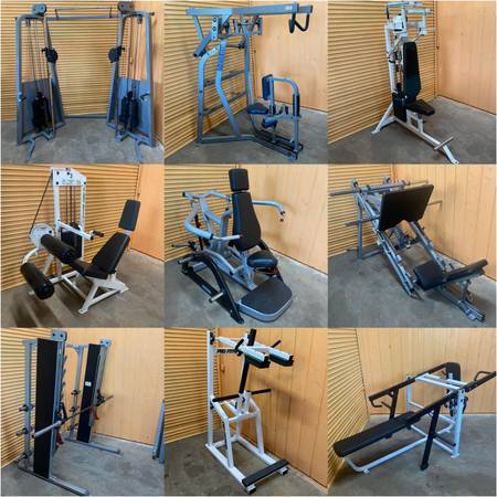 Photo Tons Of Commercial Gym Equipment- Squat Rack, Leg Press, Weight Bench $1
