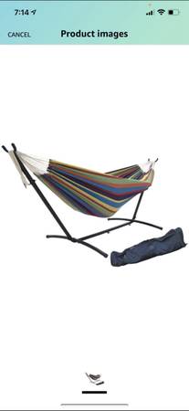 Photo Used hammock with stand $50