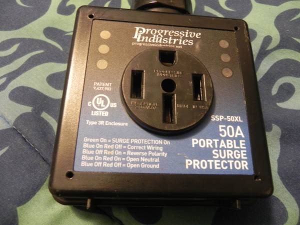 Photo rv cer surge power protector 50a ssp-50xl extension cord trailer $55