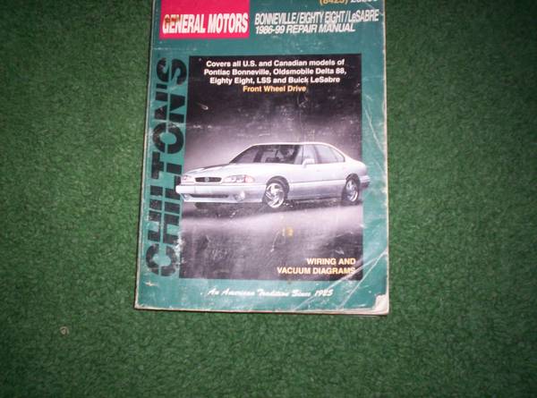 Photo Chiltons 1986-99 Pontiac Oldsmobile Buick Repair Manual $10