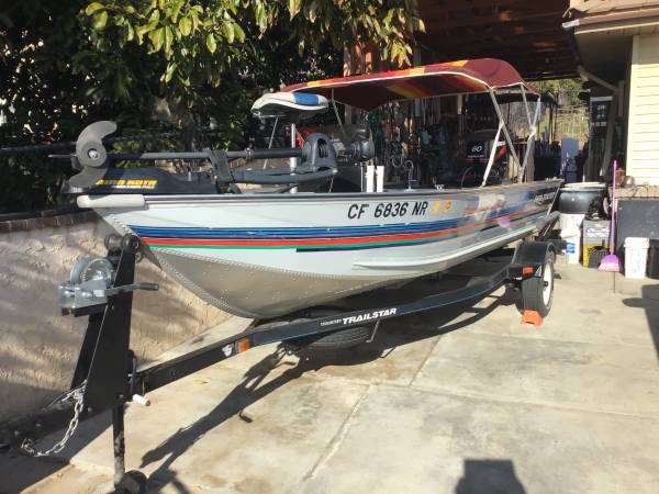 Photo 1996 Bass Tracker Boat 2010-60HP 4 stroke engine for sale $8,000
