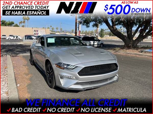 Photo 2018 FORD MUSTANG GT PREMIUM COUPE 2D (- as low as $500 Down oac Bad Credit OK)