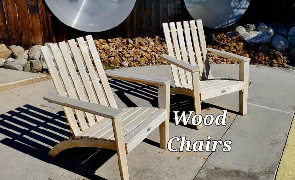 Photo 2 Wood Adirondack Chairs $150