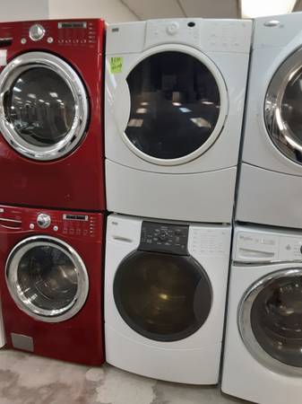 Photo Kenmore elite front load washer and gas dryer $650