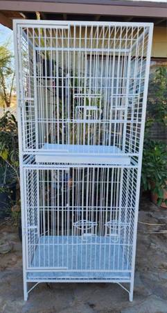 Photo Large Double Decker Metal BirdReptileRodent Cage $137