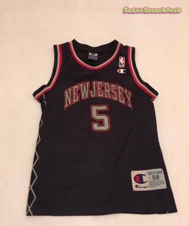 Photo New Jersey Nets Jason Kidd vintage chion jersey youth small 8 . Good conditio $30
