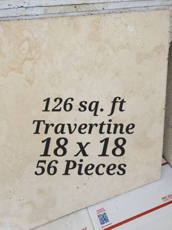 Travertine Top Qualty from Tile Supply Not a Home Center $600