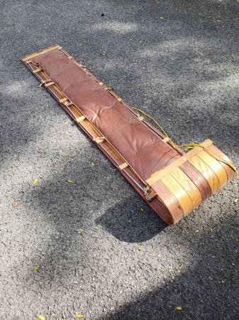 Classic wooden toboggan $55