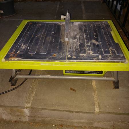 Ryobi Wet Tile Saw 4.8 Amps 7 in. Bladed $100 | Tools For Sale ...