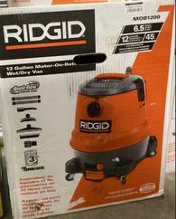 Ridgid 12 Gallon Motor on Bottom HEPA Wet Dry Vac in Box New! $150 ...