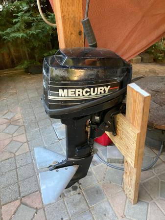 Photo 9.9hp Mercury outboard motor, 2 stroke, short shaft - $900 (Tigard) lsaquo image 1 of 5 rsaquo (google map)