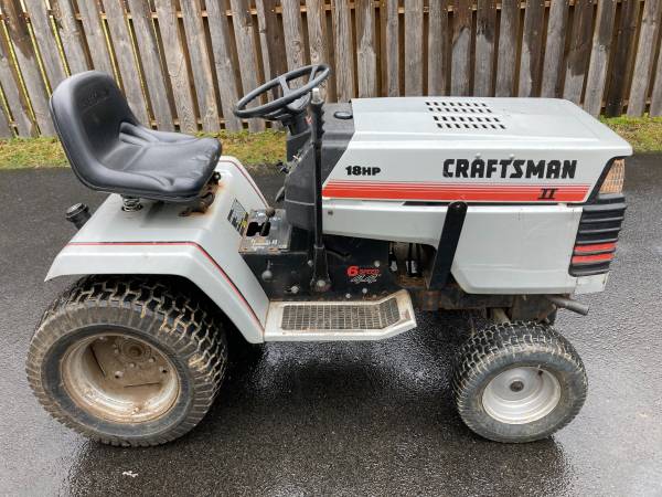 Craftsman II Garden Tractor 18HP 6 Speed Hi Lo Range $500 | Garden ...