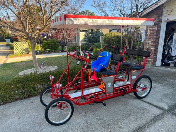 Beach Cruiser Pedal Quadricycle 4 Wheeled Family Bike $1,850 | Bikes ...