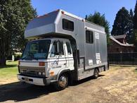 2000 Custom Aluminum Camper on UD Nissan Diesel 1800 Truck Tiny House ...