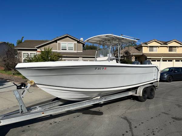 2005 Angler 2600 Open Bow Center Console Fishing Boat Dual 150hp ...