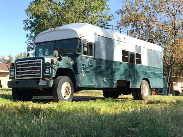 PRICE DROP: Converted School Bus with Roof Raise (Skoolie) For Sale ...
