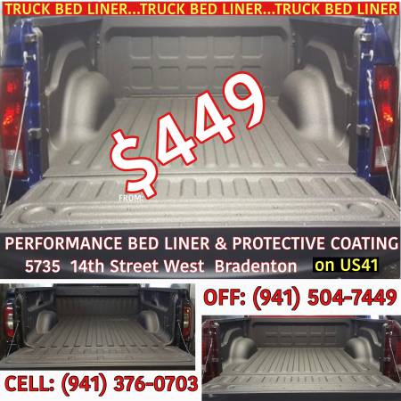 Photo TRUCK BED LINER PROTECTIVE COATING - $449 (Bradenton on US41)
