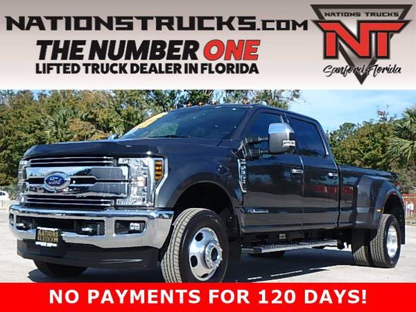 Photo 2019 FORD F350 LARIAT FX4 Crew Cab POWERSTROKE DIESEL DUALLY 4X4 - $87,716 (CENTRAL FLORIDA)
