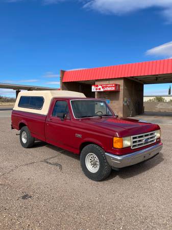 Photo 1989 Ford F-150 Pick Up Truck With Cer Shell - $9,500 (Hereford)