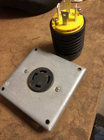 30A 4 wire plug and wall outlet $40 | General Items | Spokane, WA | Shoppok