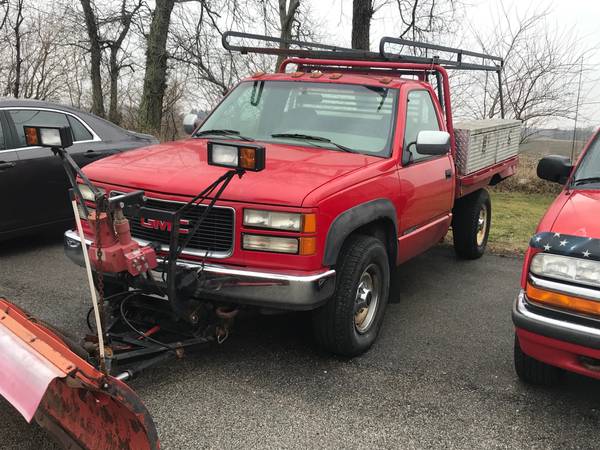 1995 GMC 3500 Work Truck w/Snow Plow and Dump Bed - $1000 (springfield ...