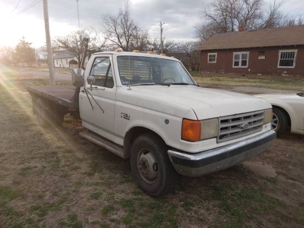 Photo 1989 Ford F350 FlatbedFor sale or trade - $3,500 (Blackwell)