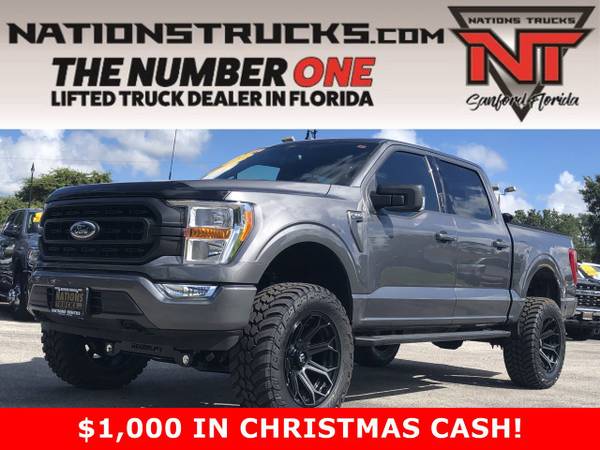 Photo 2021 FORD F150 XLT SPORT Super Crew 4X4 LIFTED TRUCK - LOW MILES - $63,995 (CENTRAL FLORIDA)