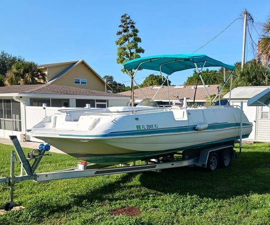 24 Ft Hurricane Deck Boat For Sale