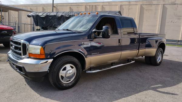 Photo Ford F350 Crew Cab Dully 7.3L V8 Diesel Lariat Leather All Power Ops - $20,999 (Clearwater)