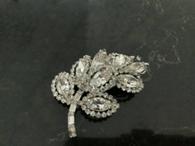 Vintage Weiss Costume Jewelry Rhinestone Brooch Made in 1942 - Weiss  40